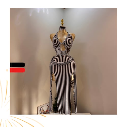 بدلة رقص مصرية مخططة