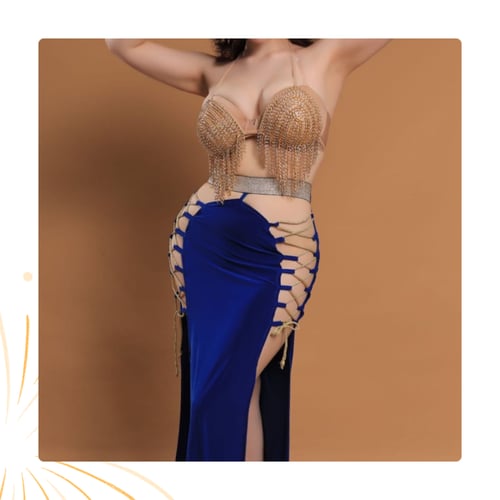 بدلة رقص مصري فخمة وأنيقة متعددة الالوان