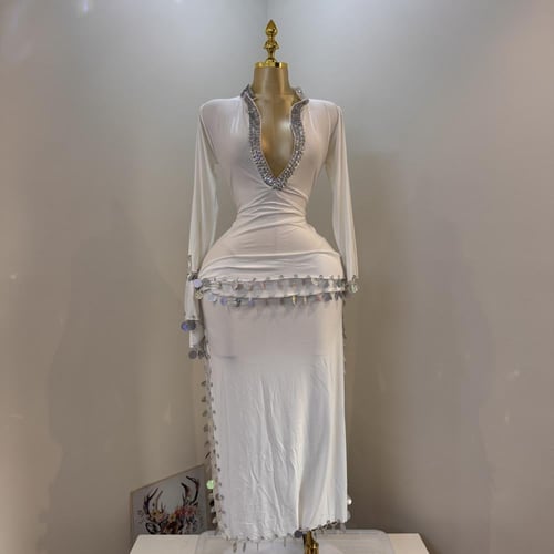 جلابية فيفي عبده للرقص المصري