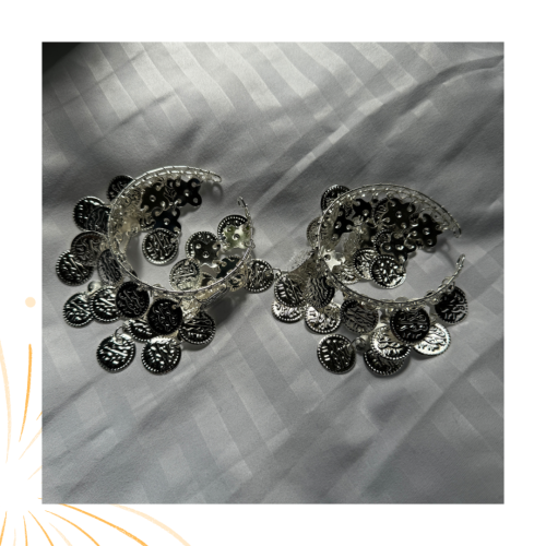 خلخال رقص شرقي فضي دورين