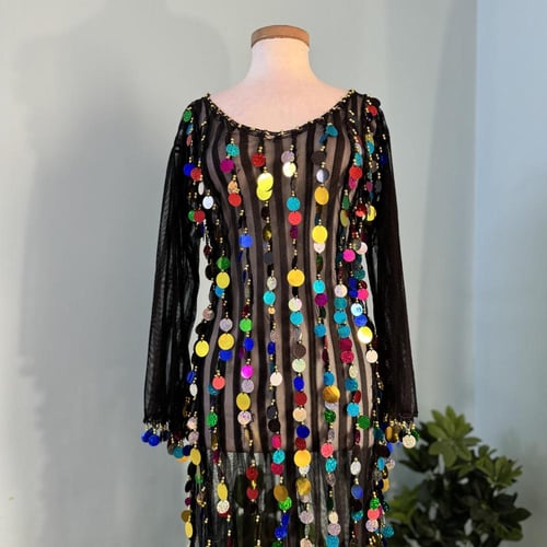 جلابية لولي للرقص الشرقي ملونه