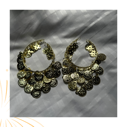 خلخال رقص شرقي ذهبي دورين