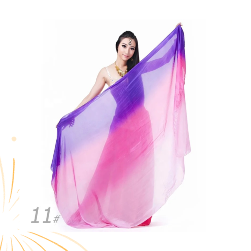 وشاح رقص شرقي حرير