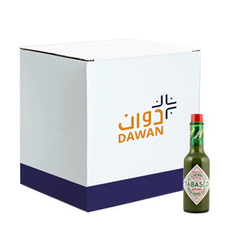شطة فلفل اخضر تباسكو 60مل/12عبوة بالكرتون