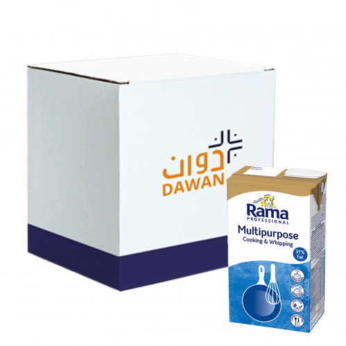 كريمة خفق راما 1لتر /8 عبوات بالكرتون