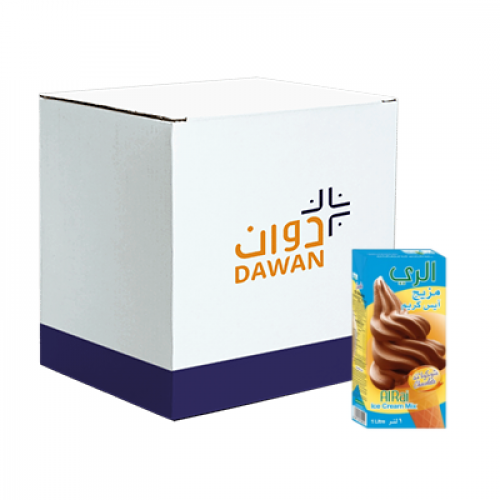 مزيج ايسكريم الري شوكولاته 1 لتر/ 12 عبوة بالكرتون