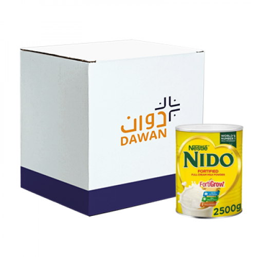 حليب نيدو بودره 2.5كيلو /6 علب بالكرتون