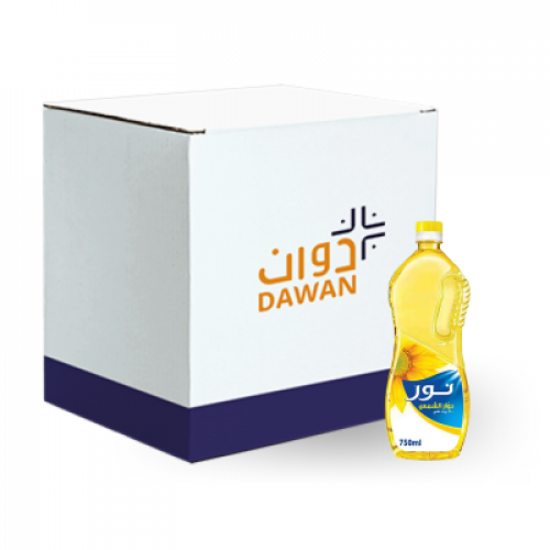 زيت نور دوار الشمس 750 مل / 12 عبوة بالكرتون