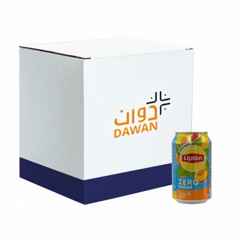 ليبتون آيس تي خوخ زيرو 315 مل /24 عبوة بالكرتون