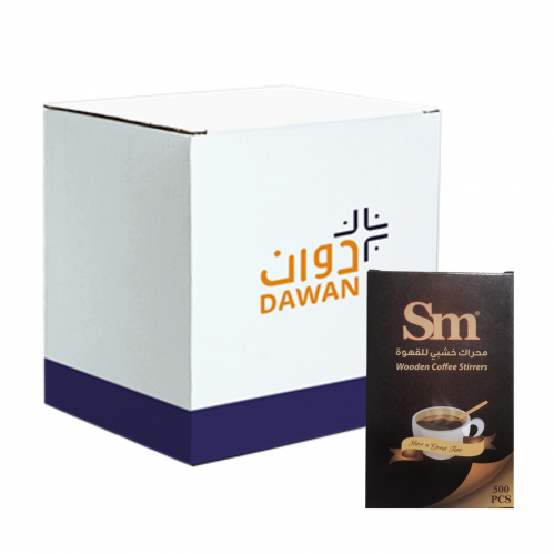 محراك خشبي للقهوة 500 حبة/ 20 علبه بالكرتون