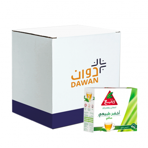 شاي ربيع أخضر 100 كيس/12 عبوة بالكرتون