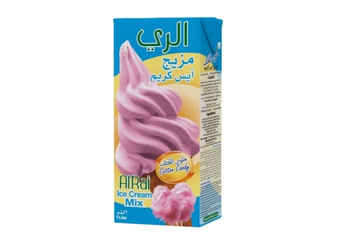 مزيج ايس كريم الري حلوى القطن ازرق