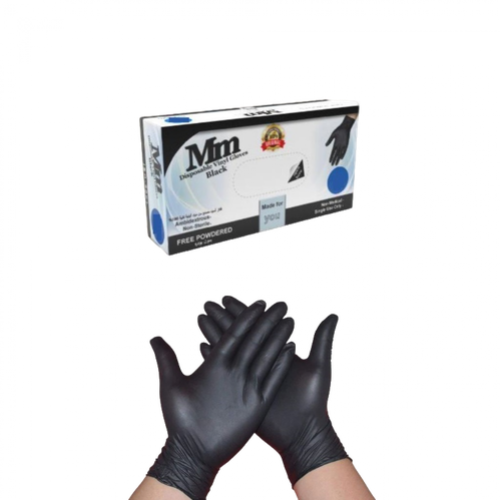 قفازات فينيل Mm لون اسود