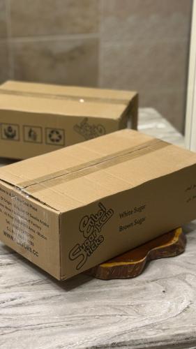 كرتون اظرف سكر ابيض مغلف 1000 حبة