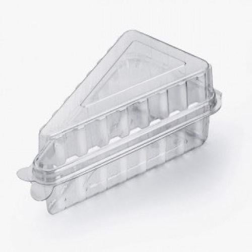 كرتون علبة مثلثة بلاستيك شفافة للتشيز كيك 500 حبة