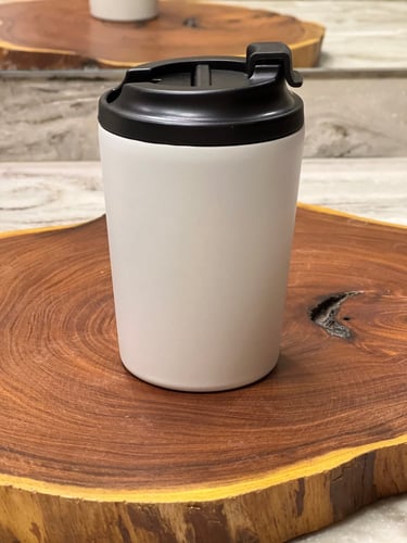 كوب مق CAFEDE KON يحافظ الحرارة ابيض