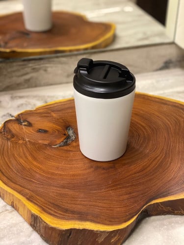 كوب مق CAFEDE KON يحافظ الحرارة ابيض