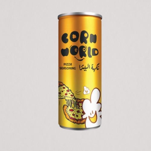 نكهة البيتزا للفشار كوورن ورلد 1 كيلو