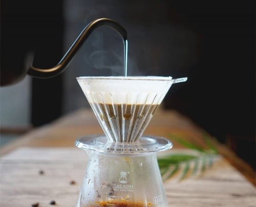 قمع v60 تايمور كرستال شفاف اسود مقاس 02 Timemore