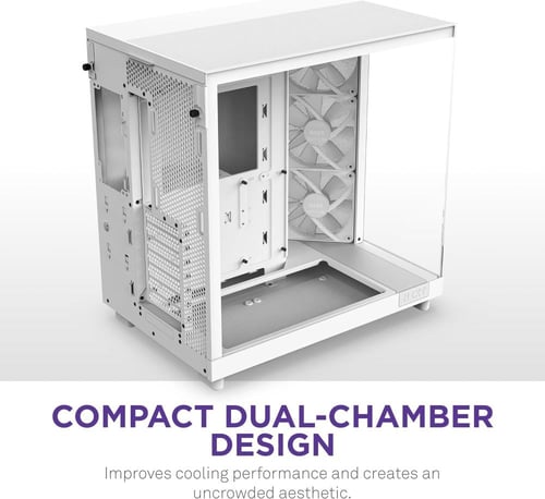 NZXT H6 Flow White | كيس ان زي اكس تي اتش 6 ابيض