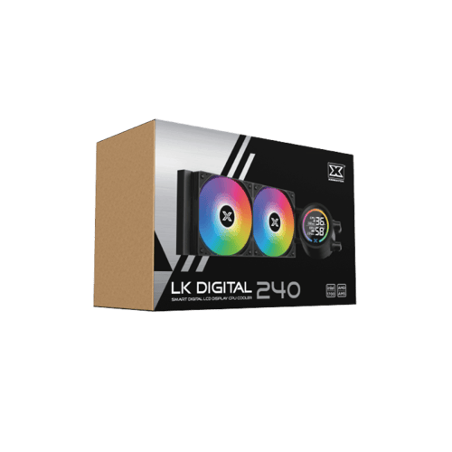 Xigmatek LK 240 Digital LCD Screen 240mm Black | م...
