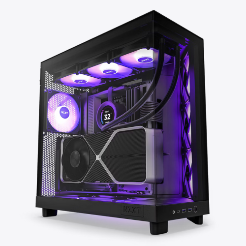 NZXT H6 Flow Black | كيس ان زي اكس تي اتش 6 اسود