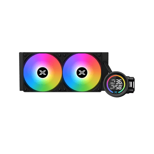 Xigmatek LK 240 Digital LCD Screen 240mm Black | م...