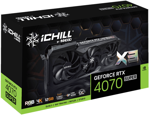 INNO3D Geforce RTX 4070 Super ICHILL x3 12gb | كرت...