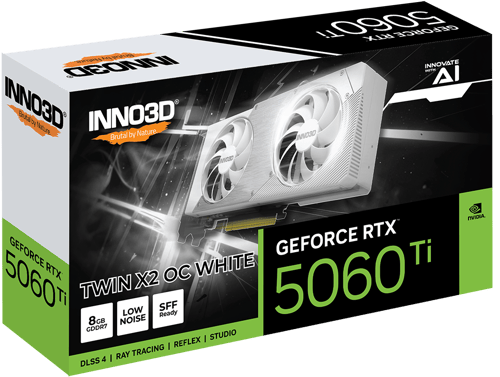 INNo3d GeForce RTX™ 5060 Ti Twin White 8GB | كرت ش...