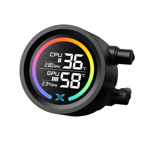 Xigmatek LK 240 Digital LCD Screen 240mm Black | م...