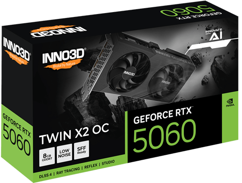 INNo3D GeForce RTX™ 5060 OC Twin 8GB | كرت شاشة ان...