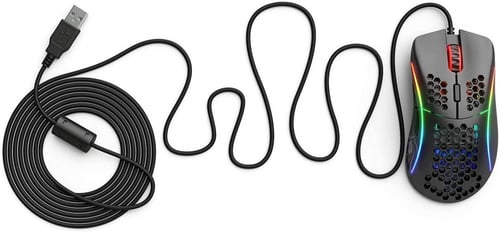 ماوس العاب قلوريوس D-Minus اسود غير لامع صغير | Gl...