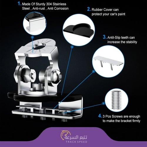 طقم قواعد كشافات LED NAOEVO