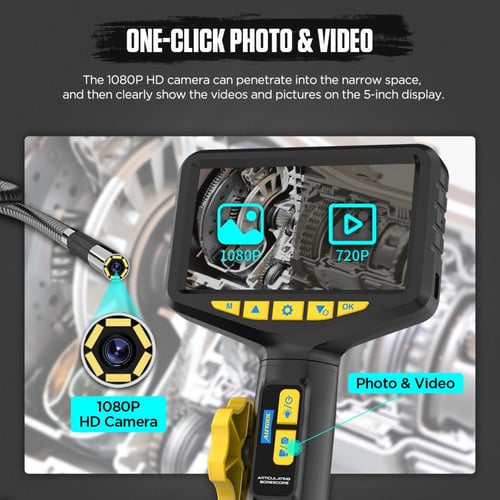 جهاز فحص وكاميرا تصوير داخل أجزاء المكينة والسيارة...