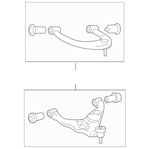 طقم جلب مقصات أمامية أصلية تويوتا لإف جي كروزر وبر...