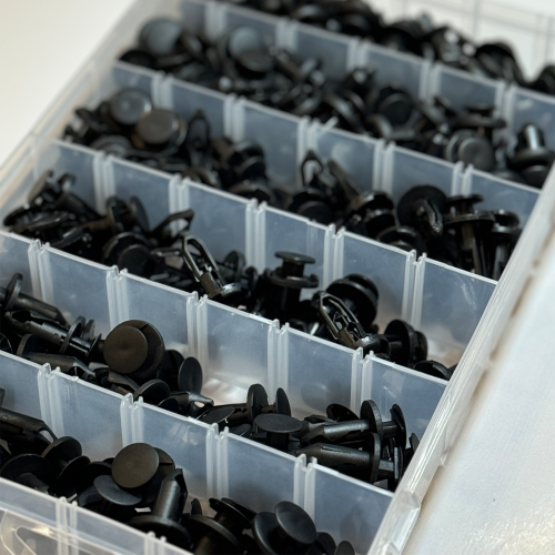 طقم كلبسات السيارة 254 قطعة مشابك أجزاء السيارة