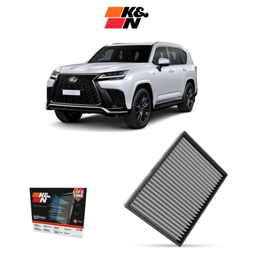 فلتر مكيف K&N لكزس Lx600 2022-2025 قابل للغسل – أص...