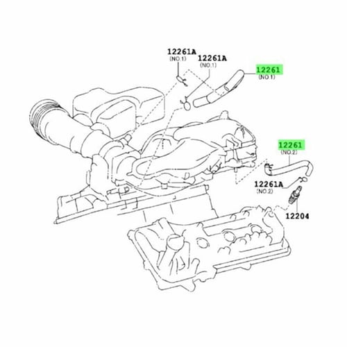 هوز بلف التبخير (PCV) أصلي Toyota 1226131140 – اف...