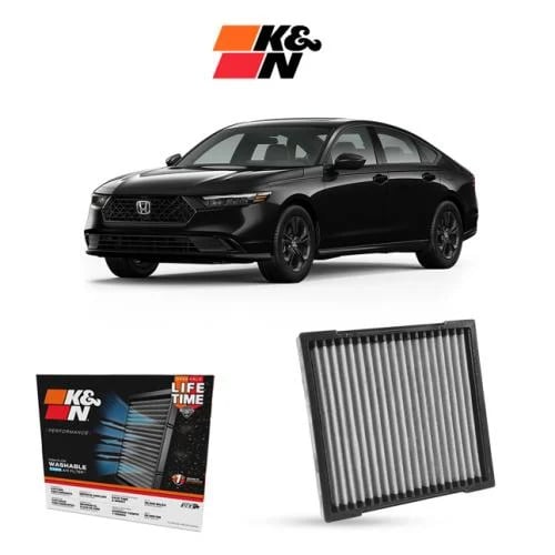 K&N VF2064 Air Conditioner Filter for Jeep Wrangler 2018–2026 | Washable