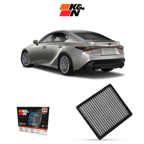 فلتر مكيف K&N لكزس IS300, IS350 2014-2025 قابل للغ...