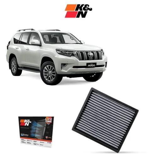K&N Toyota Prado 2010-2023 Washable Air Conditioning Filter - Genuine for Improved In-Car Air Quality VF2000