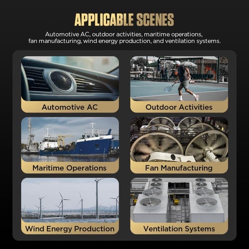 مقياس Anemo رقمي من أوتول ، مقياس سرعة حجم الهواء...