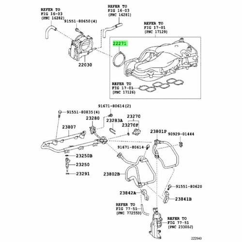 وجه ثروتل أصلي Toyota رقم 2227131040 – اف جي كروزر...