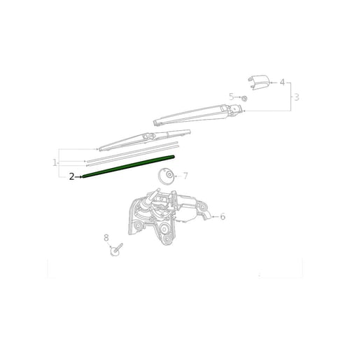 جلدة مساحات خلفية أصلية تويوتا لاندكروزر LC300 202...