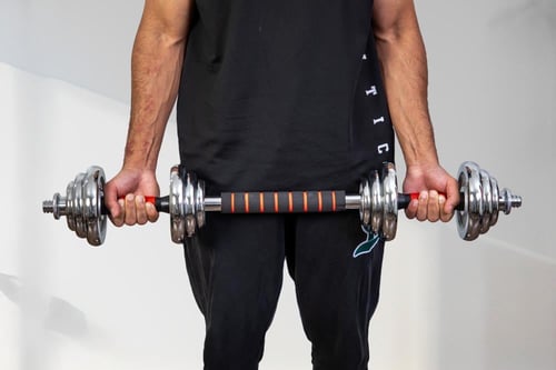 شنطة أوزان كروم 20 كجم مع وصلة بار