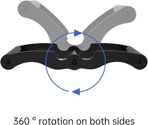 مقبض بار على شكل V مع ملمس مطاطي مانع للأنزلاق