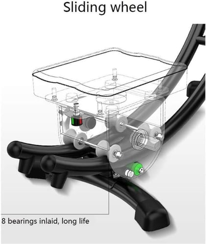 جهاز تمارين البطن بمسار منحني ومقاومة قابلة للتعدي...