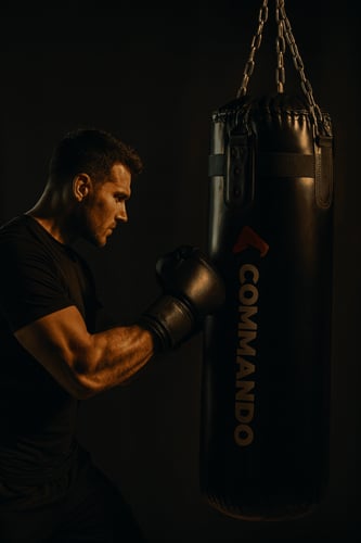 كيس ملاكمة جلد ممتلئ بمقاسات مختلفة