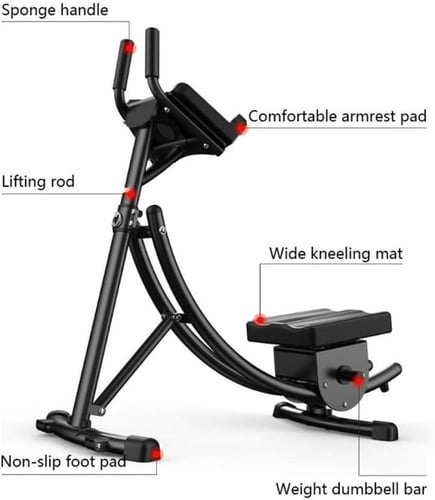 جهاز تمارين البطن بمسار منحني ومقاومة قابلة للتعدي...