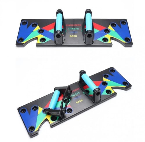 لوح أرضي بمقابض لتمرين الضغط